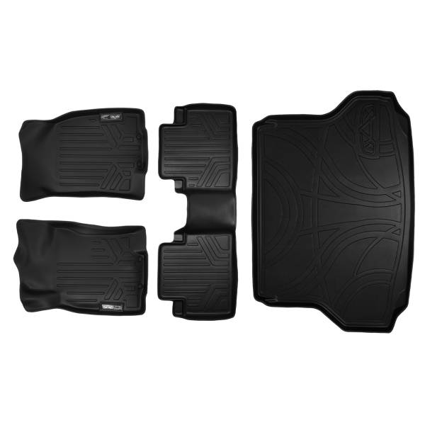Maxliner USA - MAXLINER Custom Fit Floor Mats and Cargo Liner Set Black for 2014-2019 Nissan Rogue without 3rd Row Seats