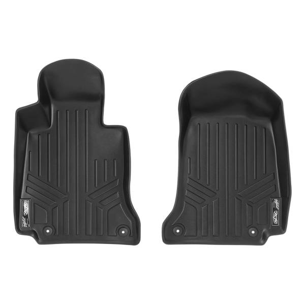 Maxliner USA - MAXLINER Custom Fit Floor Mats 1st Row Liner Set Black for 2015-2019 Mercedes Benz C Class Sedan Only