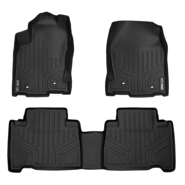 Maxliner USA - MAXLINER Custom Fit Floor Mats 2 Row Liner Set Black for 2015-2019 Lexus NX200t / NX300 / NX300h