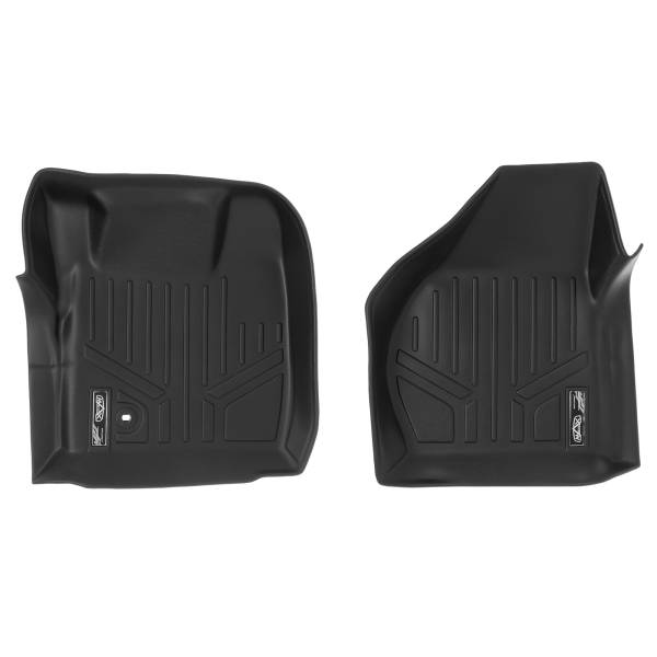 Maxliner USA - MAXLINER Custom Floor Mats 1st Row Liner Set Black for 2008-2010 Ford F-250 / F-350 / F-450 / F-550 Super Duty (All Models)