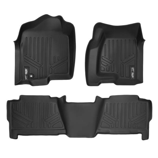 Maxliner USA - MAXLINER Floor Mats Liner Set for 1999-2007 Silverado/Sierra 1500/2500/3500 Crew Cab / 2000-2006 Escalade/Suburban/Yukon XL