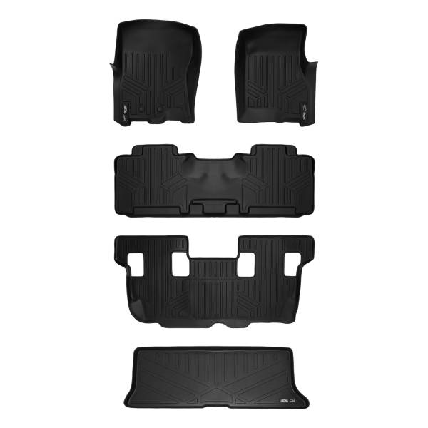 Maxliner USA - MAXLINER Floor Mats Cargo Liner Behind 3rd Row Set for 2011-2017 Expedition / Navigator with 2nd Row Bench Seat or Console