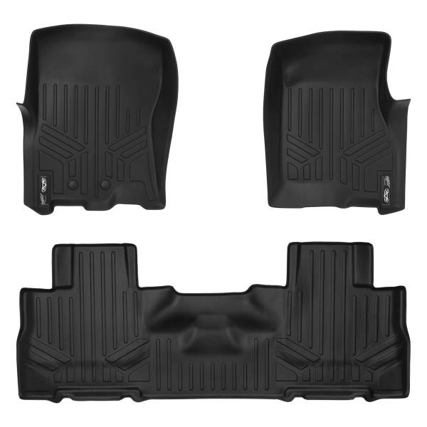 Maxliner USA - MAXLINER Floor Mats Liner Set Black for 2011-2017 Expedition / Navigator with 2nd Row Bucket Seats without Center Console