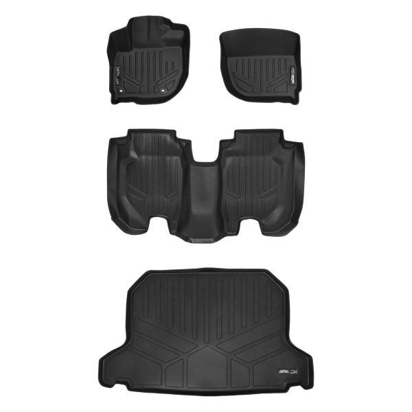 Maxliner USA - MAXLINER Custom Fit Floor Mats 2 Rows and Cargo Liner Set Black for 2016-2019 Honda HR-V