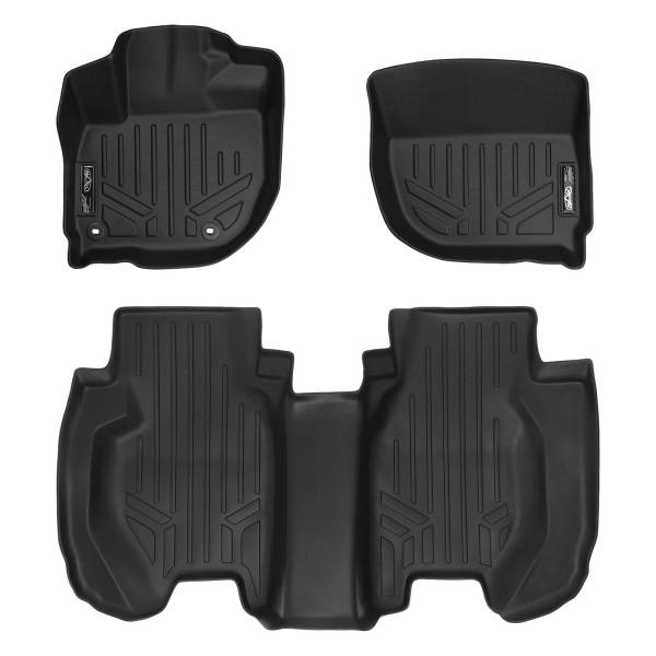 Maxliner USA - MAXLINER Custom Fit Floor Mats 2 Row Liner Set Black for 2015-2019 Honda Fit