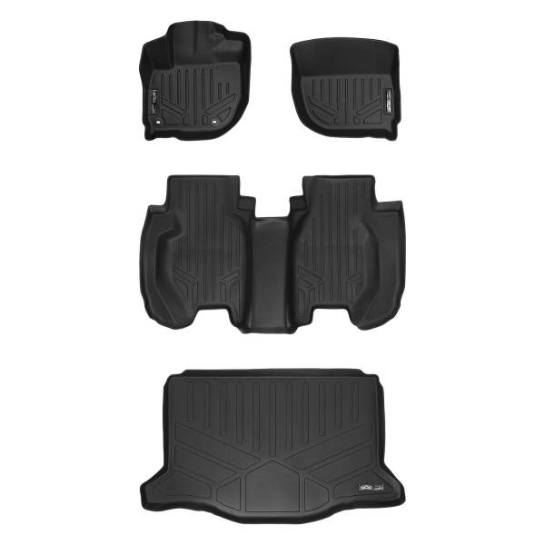 Maxliner USA - MAXLINER Custom Fit Floor Mats 2 Rows and Cargo Liner Set Black for 2015-2019 Honda Fit