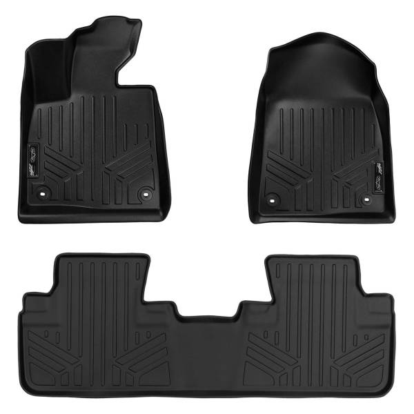 Maxliner USA - MAXLINER Custom Fit Floor Mats 2 Row Liner Set Black for 2016-2019 Lexus RX (All Models) / 2018-2019 RXL (All Models)