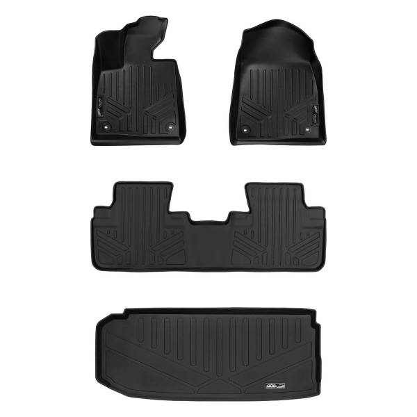 Maxliner USA - MAXLINER Floor Mats 2 Rows and Cargo Liner Set Behind 3rd Row Black for 2018-2019 Lexus RXL with 3rd Row Seats - All Models