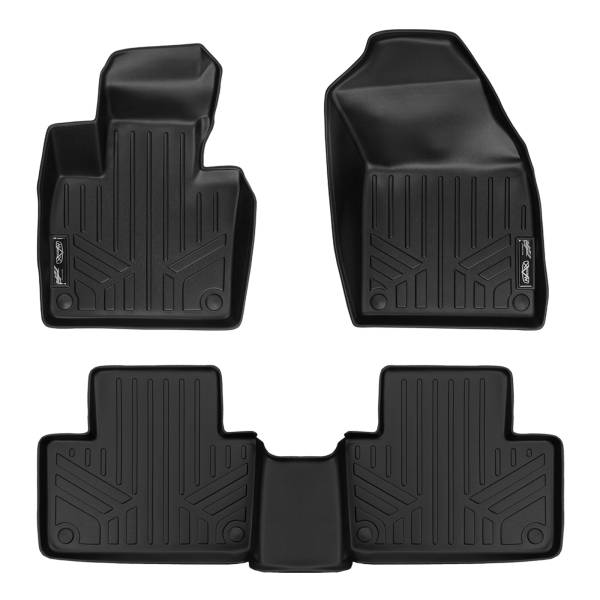 Maxliner USA - MAXLINER Custom Fit Floor Mats 2 Row Liner Set Black for 2016-2019 Volvo XC90 - No Plug-in Hybrid Models