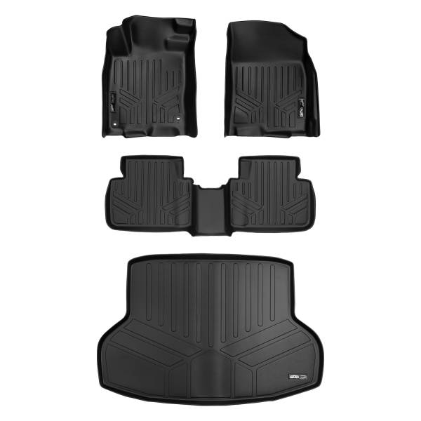 Maxliner USA - MAXLINER Custom Fit Floor Mats and Cargo Liner Set Black for 2016-2019 Honda Civic Sedan