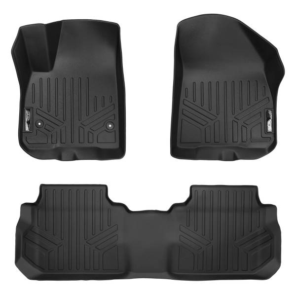 Maxliner USA - MAXLINER Custom Fit Floor Mats 2 Row Liner Set Black for 2017-2019 Cadillac XT5