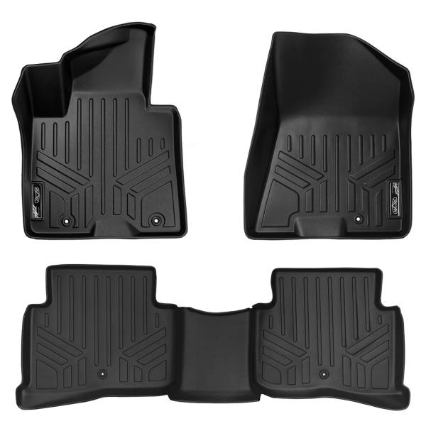 Maxliner USA - MAXLINER Custom Fit Floor Mats 2 Row Liner Set Black for 2017-2020 Kia Sportage / 2019 Hyundai Tucson