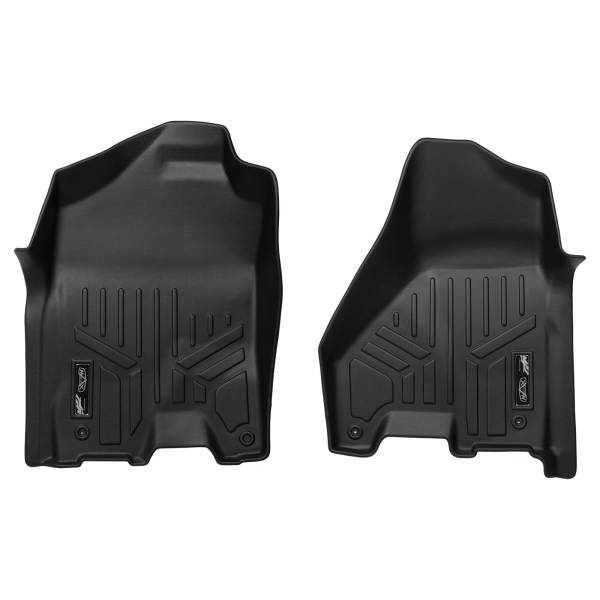 Maxliner USA - MAXLINER Floor Mats 1st Row Liner Set Black for 2012-2018 RAM 1500 Crew Cab / 2012-2018 RAM 2500/3500 Crew or Mega Cab