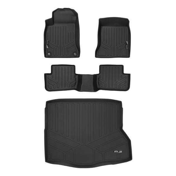 Maxliner USA - MAXLINER Custom Fit Floor Mats 2 Rows and Cargo Liner Set Black for 2014-2019 Mercedes Benz CLA