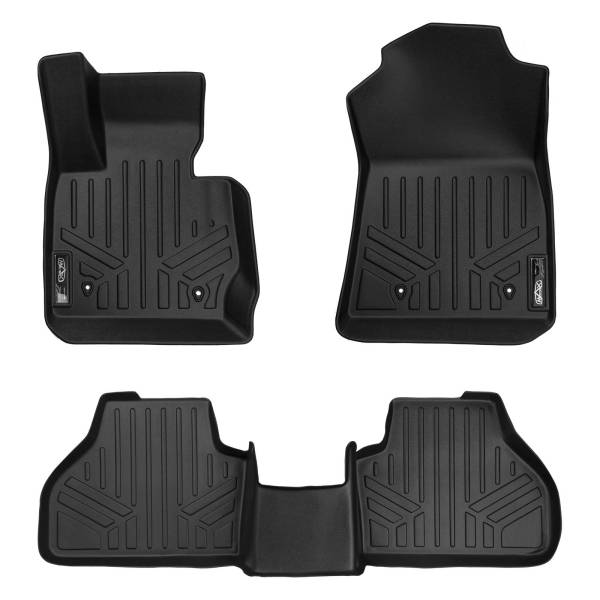 Maxliner USA - MAXLINER Custom Fit Floor Mats 2 Row Liner Set Black for 2011-2017 BMW X3 / 2015-2018 X4