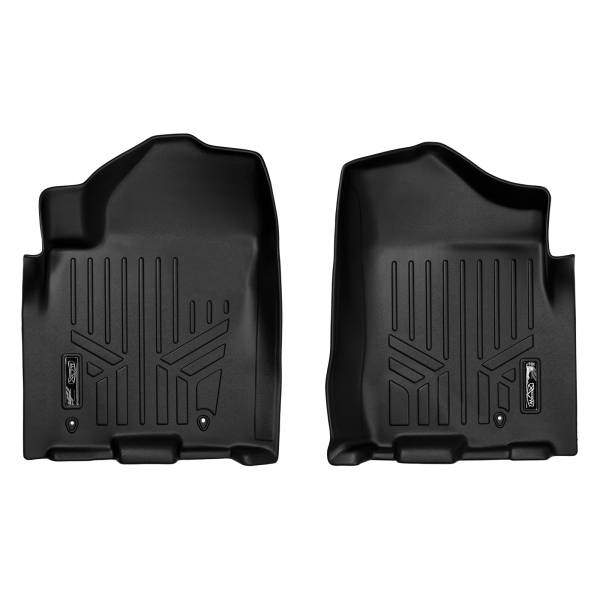 Maxliner USA - MAXLINER Floor Mats 1st Row Liner Set Black for 2008-2010 QX56 / 08-15 Armada / Titan (Only Dual Drivers Side Floor Posts)