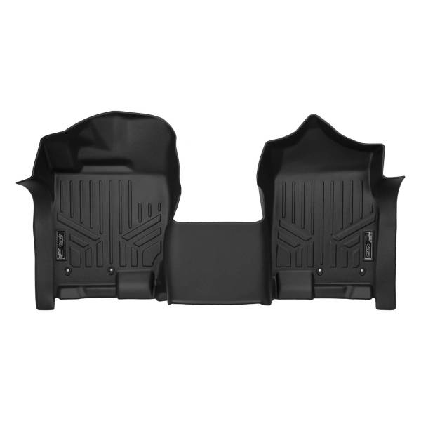 Maxliner USA - MAXLINER Floor Mats 1st Row 1pc Liner Black for 2017-2019 Nissan Titan / 2016-19 Titan XD Crew Cab with 1st Row Bench Seat