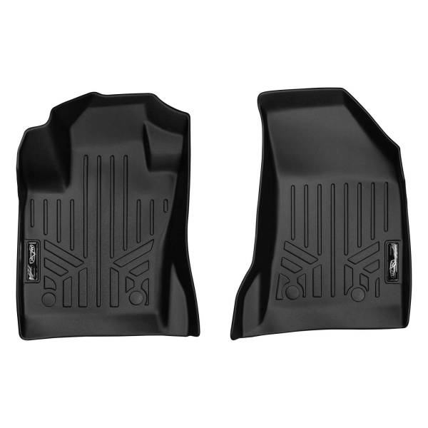 Maxliner USA - MAXLINER Floor Mats 1st Row Liner Set Black for 2017-2019 Jeep Compass with Dual Driver Side Floor Hooks (New Body Style)