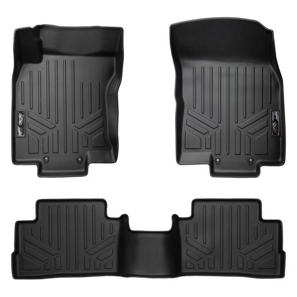 Maxliner USA - MAXLINER Custom Fit Floor Mats 2 Row Liner Set Black for 2017-2019 Nissan Rogue Sport