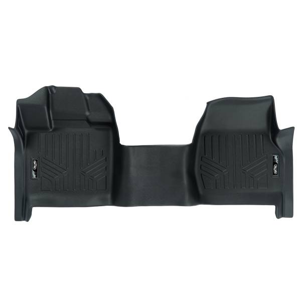 Maxliner USA - MAXLINER Floor Mats 1st Row 1pc Liner Black for 2015-2019 Ford F-150 Regular Cab with Bench Seat and Vinyl Flooring Only