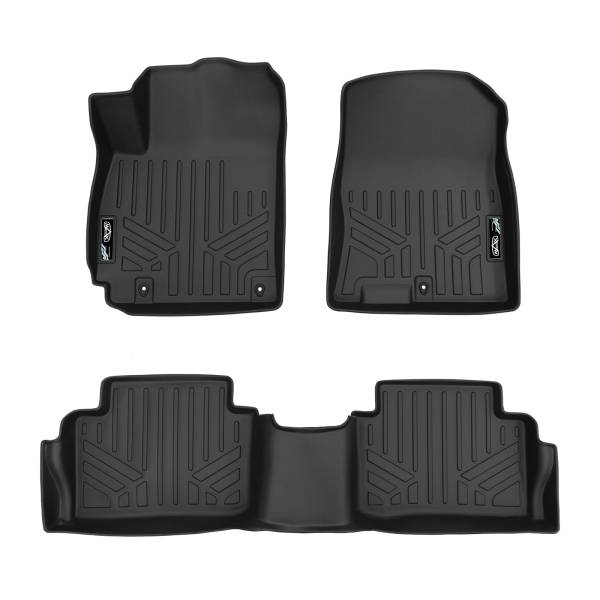 Maxliner USA - MAXLINER Custom Fit Floor Mats 2 Row Liner Set Black for 2018-2019 Hyundai Kona (No Electric Models)