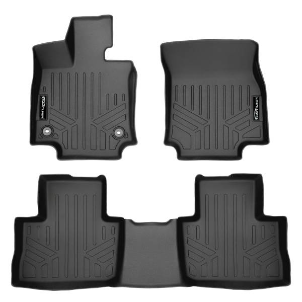 Maxliner USA - MAXLINER Custom Fit Floor Mats 2 Row Liner Set Black for 2019 Toyota RAV4 - No Hybrid Models