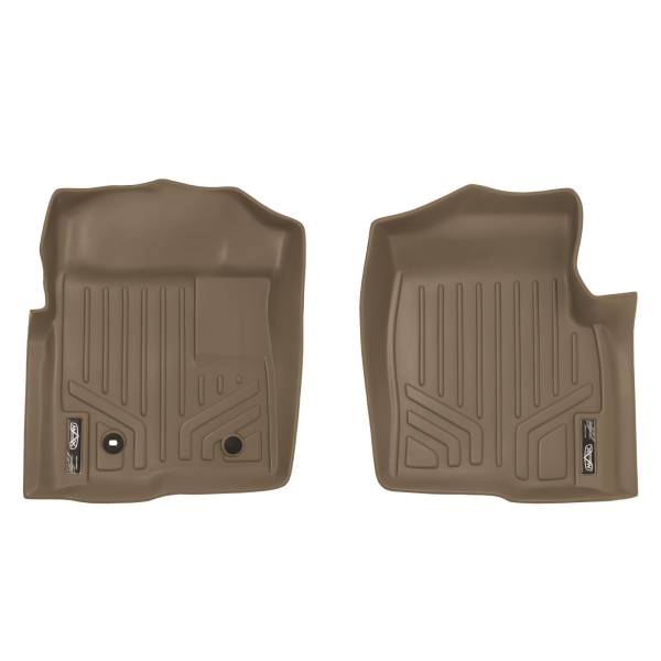 Maxliner USA - MAXLINER Custom Fit Floor Mats 1st Row Liner Set Tan for 2009-2010 Ford F-150 - All Models