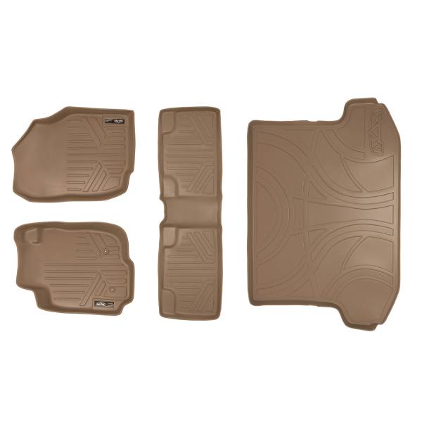 Maxliner USA - MAXLINER Custom Fit Floor Mats 2 Rows and Cargo Liner Set Tan for 2006-2012 Toyota RAV4 without 3rd Row Seat