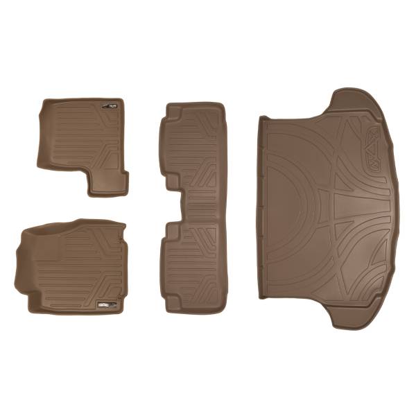 Maxliner USA - MAXLINER Custom Fit Floor Mats 2 Rows and Cargo Liner Set Tan for 2007-2011 Honda CR-V