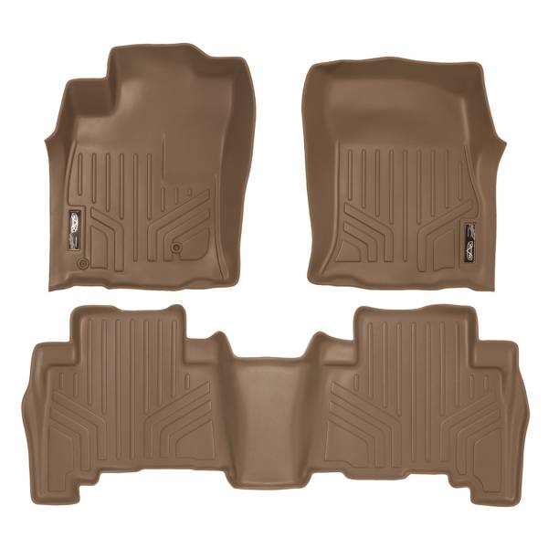 Maxliner USA - MAXLINER Custom Fit Floor Mats 2 Row Liner Set Tan for 2010-2012 Toyota 4Runner / 2010-2013 Lexus GX460