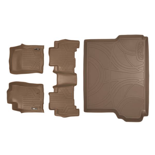 Maxliner USA - MAXLINER Custom Fit Floor Mats 2 Rows and Cargo Liner Set Tan for 2010-2013 Lexus GX460