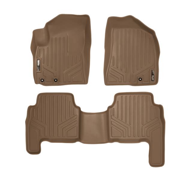 Maxliner USA - MAXLINER Custom Fit Floor Mats 2 Row Liner Set Tan for 2011-2013 Kia Sorento - All Models