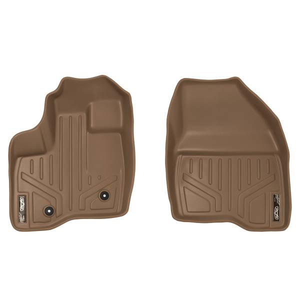 Maxliner USA - MAXLINER Custom Fit Floor Mats 1st Row Liner Set Tan for 2011-2014 Ford Explorer - All Models