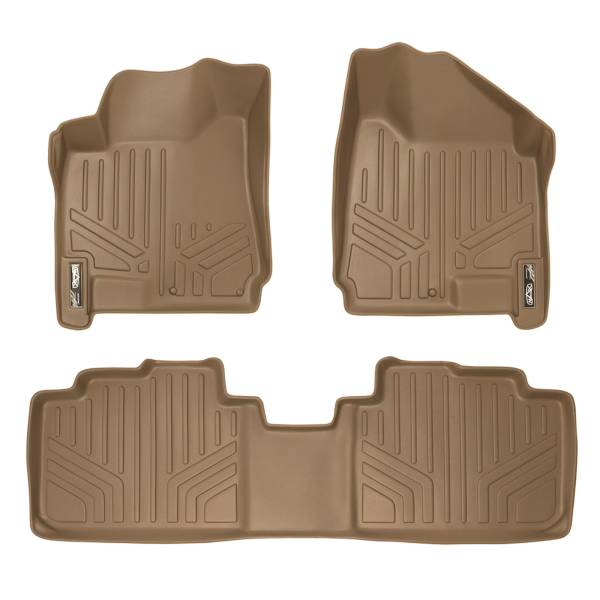 Maxliner USA - MAXLINER Custom Fit Floor Mats 2 Row Liner Set Tan for 2010-2016 Cadillac SRX - All Models