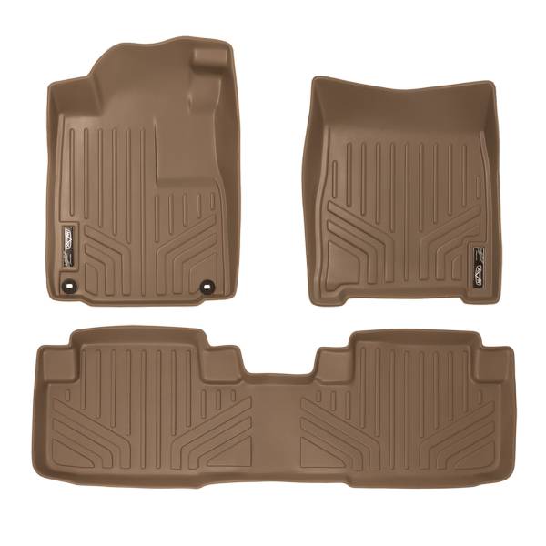 Maxliner USA - MAXLINER Custom Fit Floor Mats 2 Row Liner Set Tan for 2012-2016 Honda CR-V - All Models