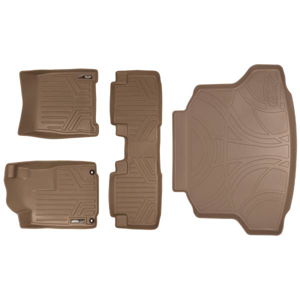 Maxliner USA - MAXLINER Custom Fit Floor Mats 2 Rows and Cargo Liner Set Tan for 2012-2016 Honda CR-V - All Models