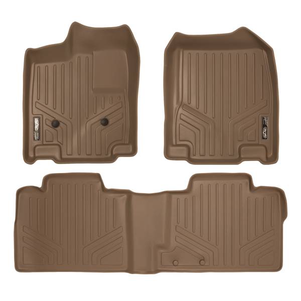 Maxliner USA - MAXLINER Custom Fit Floor Mats 2 Row Liner Set Tan for 2011-2014 Ford Edge / 2011-2015 Lincoln MKX