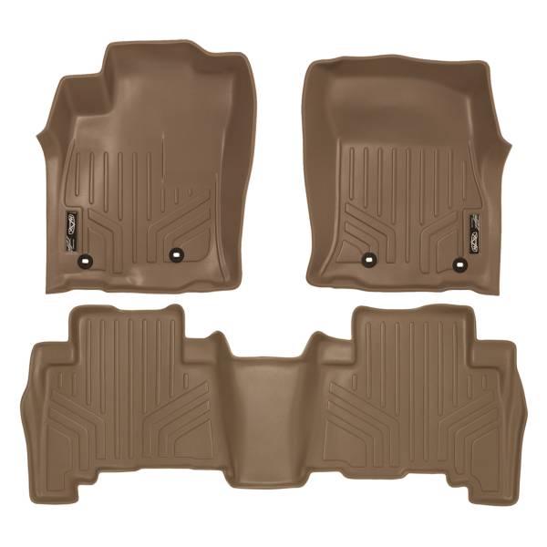 Maxliner USA - MAXLINER Custom Fit Floor Mats 2 Row Liner Set Tan for 2013-2019 Toyota 4Runner / 2014-2019 Lexus GX460