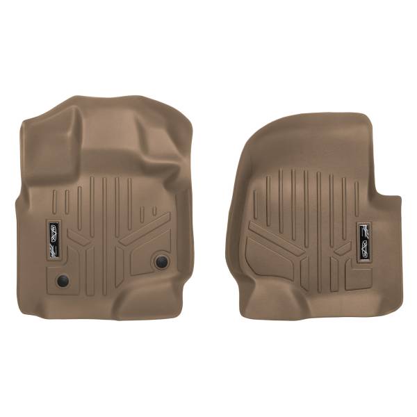 Maxliner USA - MAXLINER Custom Fit Floor Mats 1st Row Liner Set Tan for 2015-2019 Ford F-150 SuperCab or SuperCrew Cab