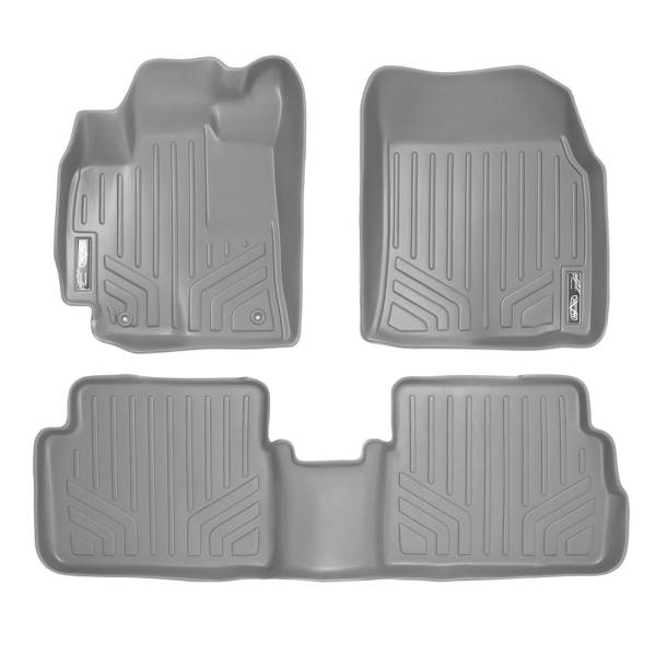 Maxliner USA - MAXLINER Custom Fit Floor Mats 2 Row Liner Set Grey for 2009-2013 Toyota Corolla with Automatic Transmission