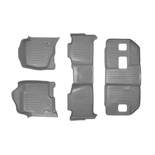 Maxliner USA - MAXLINER Custom Fit Floor Mats 3 Row Liner Set Grey for 2007-2014 Chevrolet Suburban / GMC Yukon XL and Denali XL