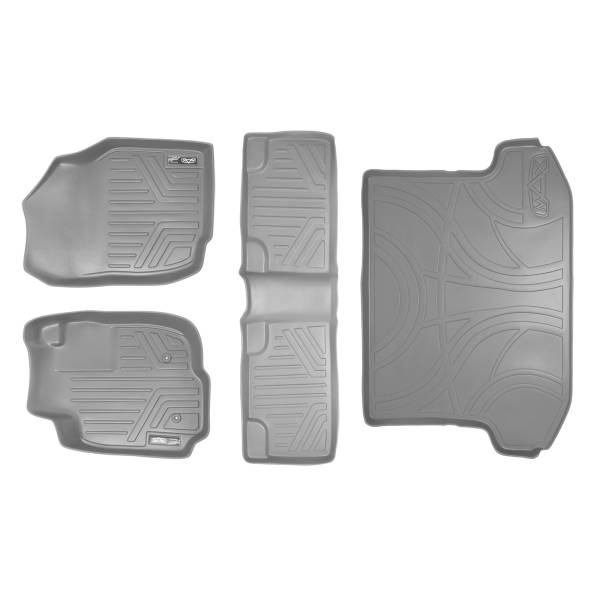 Maxliner USA - MAXLINER Custom Fit Floor Mats 2 Rows and Cargo Liner Set Grey for 2006-2012 Toyota RAV4 without 3rd Row Seat
