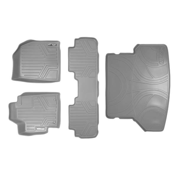 Maxliner USA - MAXLINER Custom Fit Floor Mats 2 Rows and Cargo Liner Set Grey for 2008-2013 Toyota Highlander Non Hybrid