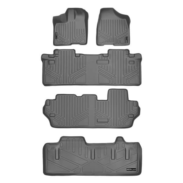 Maxliner USA - MAXLINER Floor Mats 3 Rows and Cargo Liner Behind 3rd Row for 2011-2012 Sienna 8 Passenger with Power Folding 3rd Row Seats