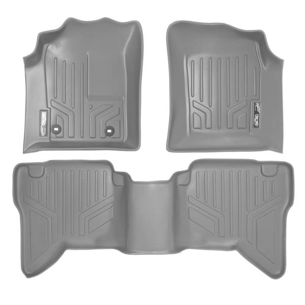 Maxliner USA - MAXLINER Custom Fit Floor Mats 2 Row Liner Set Grey for 2012-2014 Toyota Hilux Vigo