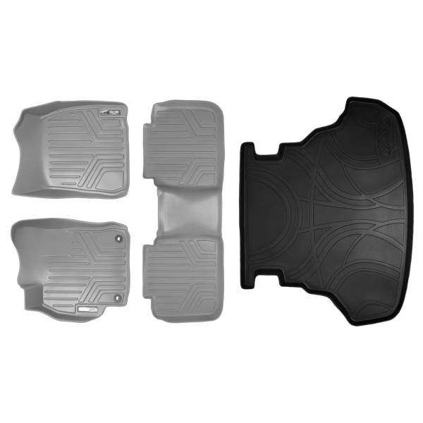 Maxliner USA - MAXLINER Custom Fit Floor Mats (Grey) and Cargo Liner (Black) for 2012-2015 Toyota Camry (No Hybrid Models)