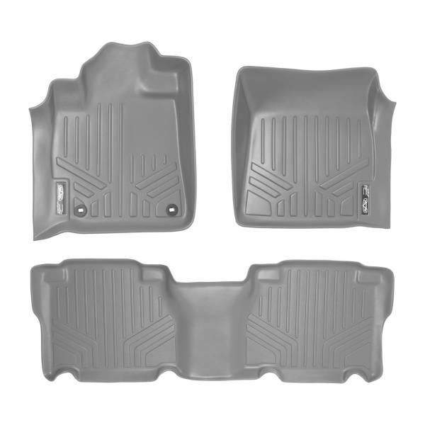 Maxliner USA - MAXLINER Custom Fit Floor Mats 2 Row Liner Set Grey for 2012-2013 Toyota Tundra CrewMax Cab