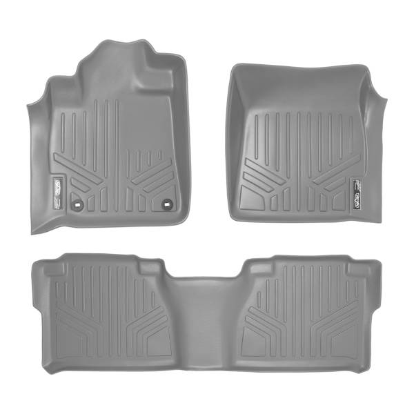 Maxliner USA - MAXLINER Custom Fit Floor Mats 2 Row Liner Set Grey for 2012-2013 Toyota Tundra Double Cab