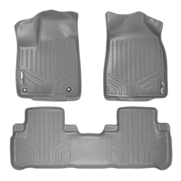 Maxliner USA - MAXLINER Custom Fit Floor Mats 2 Row Liner Set Grey for 2014-2019 Toyota Highlander - All Models