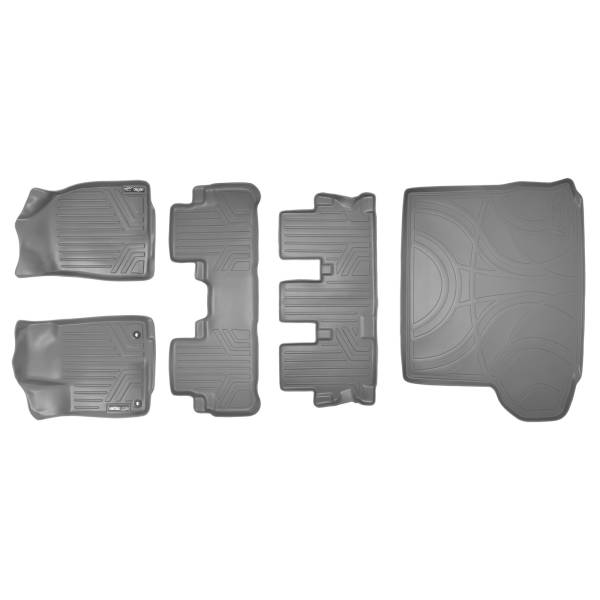 Maxliner USA - MAXLINER Floor Mats 3 Rows and Cargo Liner Behind 2nd Row Set Grey for 2014-2019 Toyota Highlander with 2nd Row Bench Seat